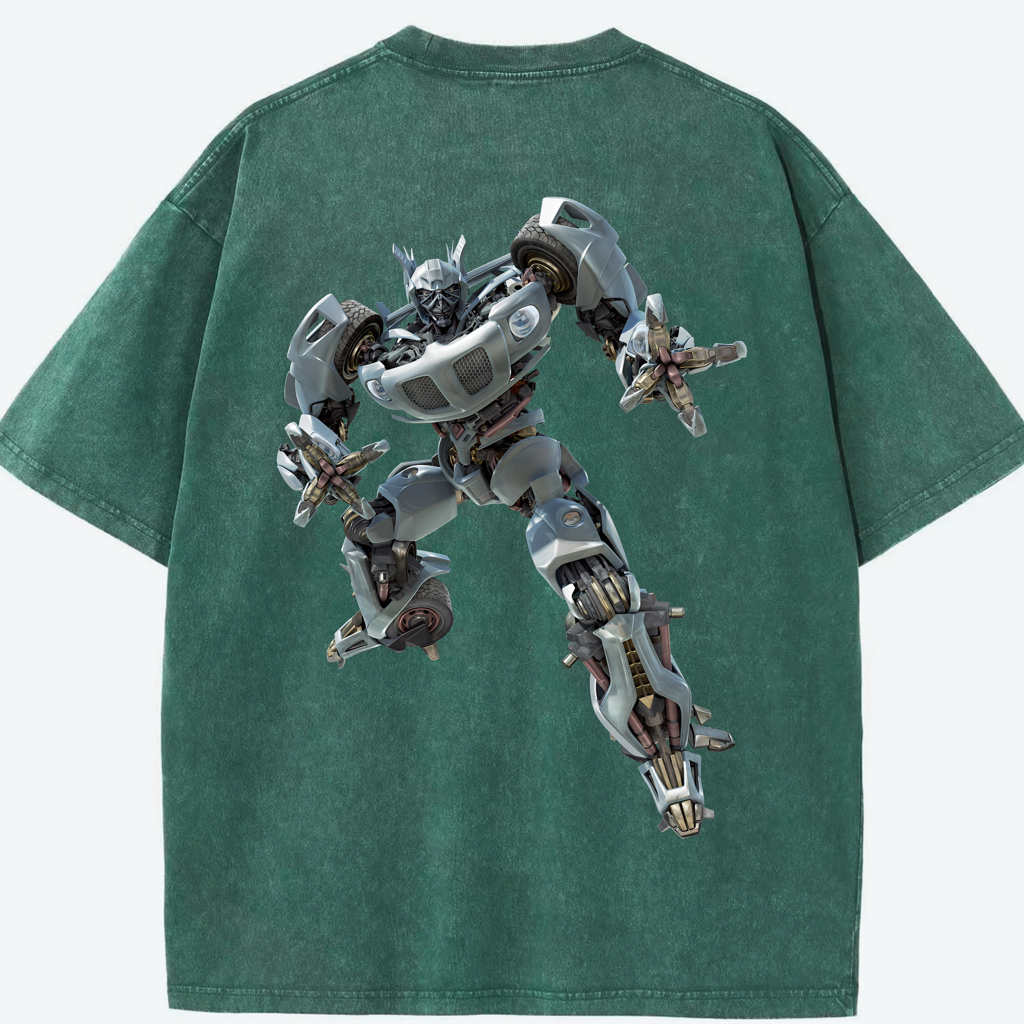 （画像用） Transformers トランスフォーマー 綿100% ヴィンテージ風 半袖Tシャツ（背面プリント）